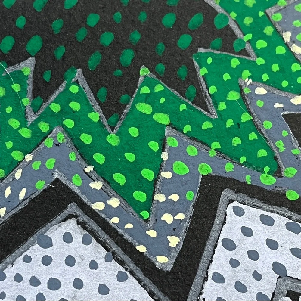 Colorful Patterned Cards-Artist Designed & Painted. Very Special Luxury Cards
